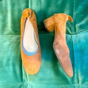 Everlane The Day Heel in Cognac